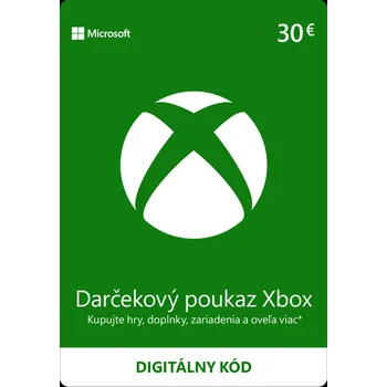 Hra pro Xbox One Microsoft ESD XBOX - Dárková karta Xbox 30 EUR K4W-02562