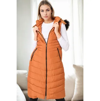 Z6752 DEWBERRY WOMEN&#039;S VEST-TABA-3 dewberry oranžová 3224102