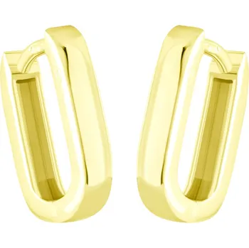 Náušnice GEMMAX Oválné zlaté náušnice – zlatý šperk ryzosti 585/1000 v Dárkovém balení s Certifikátem GLEYN-03136