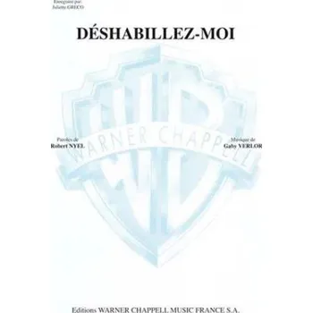 Juliette Gréco: Déshabillez-Moi (noty na klavír, zpěv)