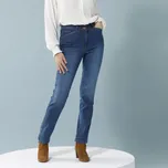 Rovné džíny pro menší postavu modrá 48