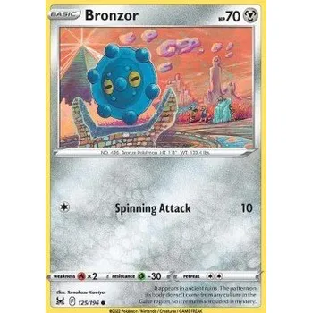 Volný čas Pokémon LOR 125/196 Bronzor - Lost Origin Stav: Near Mint, Verze: NORMAL