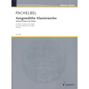 Johann Pachelbel: Selected Pieces (noty na klavír)