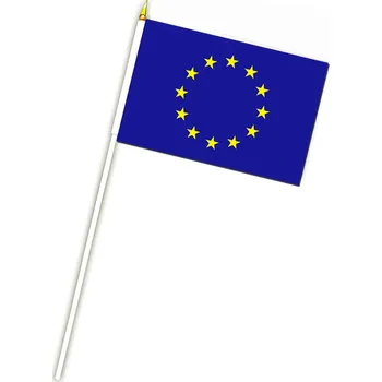 Vlajka Evropská unie (EU) 10,5 x 15,8 cm na plastové tyčce
