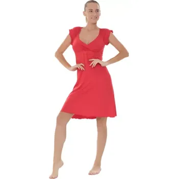 Dámská noční košile Dámská noční košile Follia modal Vivien/11555, 3XL, červená