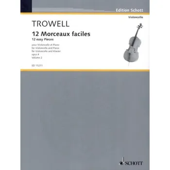 Arnold Trowell: 12 Easy Pieces op. 4/2 (noty na violoncello, klavír)