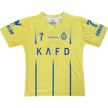 Fotbal Numberoplus Dětský fotbalový dres tričko Al Nassr - Cristiano Ronaldo CR7 Aroya Velikost: 12 roky (vel.146)