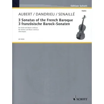 3 Sonatas of the French Baroque (noty na housle, klavír)
