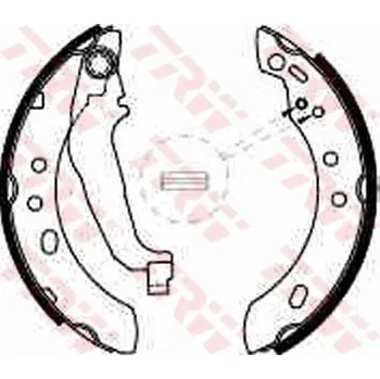 Brzdová čelist Sada brzdových čelistí TRW GS8527