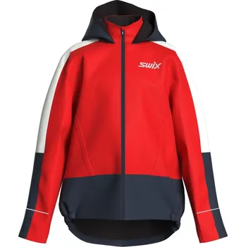 Dámská větrovka Swix bunda Blizzard hood 2025/2026 Červená 116 Dětské