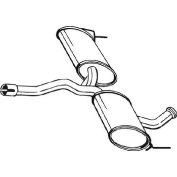 Tlumič výfuku Střední tlumič výfuku BOSAL 200-731