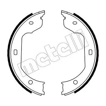Brzdová čelist Sada brzdových čelistí, parkovací brzda METELLI 53-0019