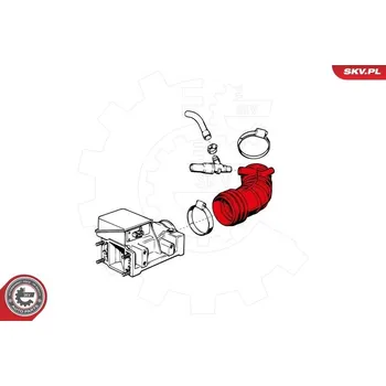 Vzduchový filtr Sací hadice, vzduchový filtr ESEN SKV 24SKV478