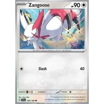 Volný čas Pokémon SV1en 146/198 Zangoose - Scarlet & Violet Stav: Near Mint, Verze: NORMAL