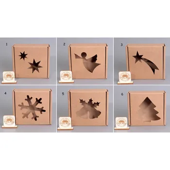 Dárková krabička Vánoční papírová dárková krabička ( S )