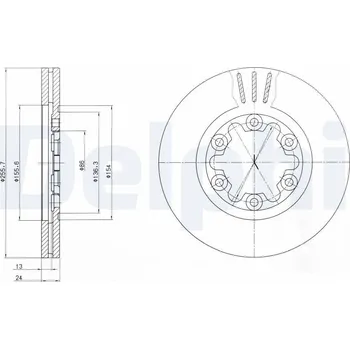 Brzdový kotouč Brzdový kotouč DELPHI BG3559