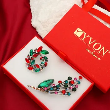 Souprava šperků Yvon Sada broží s pestrobarevnými kameny