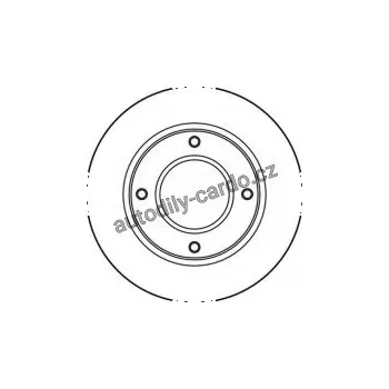 Brzdový kotouč Brzdový kotouč TRW DF1899 - AUSTIN