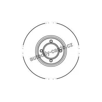 Brzdový kotouč Brzdový kotouč TRW DF1898 - AUSTIN METRO