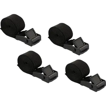 Upínací popruh Upínací popruhy 50-100-250 cm s kovovou přezkou, sada 4 ks