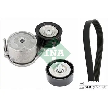 Sada žebrovaných klínových řemenů Schaeffler INA 529 0562 10