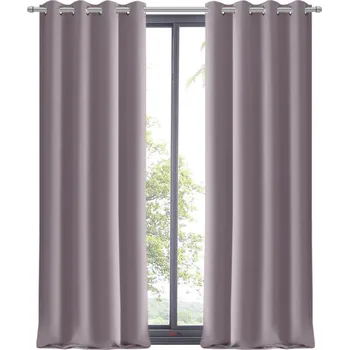 Závěs Fliying Dekorační závěs s kroužky Amálie, 145 x 250 cm-pudrově fialová(cena za 1 kus)