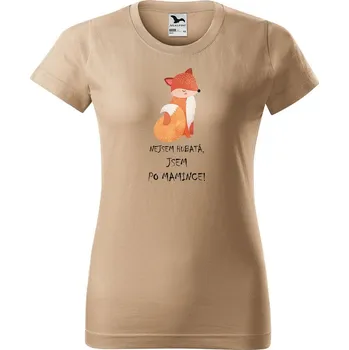 Dámské tričko DOBRÝ TRIKO Dámské tričko s potiskem Liška Barva: Písková, Velikost: 2XL
