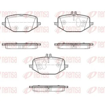 Brzdová destička Sada brzdových destiček, kotoučová brzda REMSA 1855.00