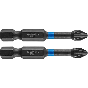 Bit úderový PZ2 x 50 mm, 2 ks - Graphite