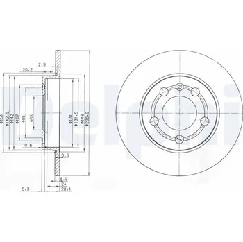 Brzdový kotouč Brzdový kotouč DELPHI BG3738