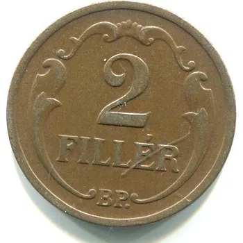 MAĎARSKO. 2 fillér 1929.