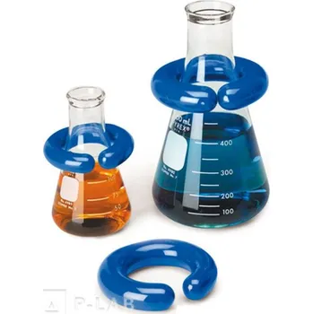 Kruh otevřený zatěžovací modrý (Vnitřni průměr (mm): 54, Pro Erlenmeyer baňky (ml): 500 - 2 000, Hmotnost (g): 660, Balení (ks): 1)