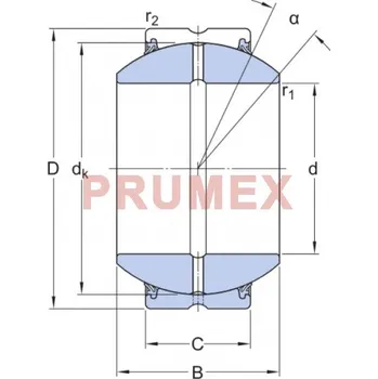 SKF GEH 120 ES-2RS kloubové ložisko ocel/ocel