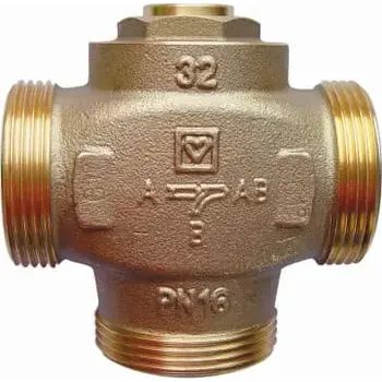 Ventil Herz Teplomix trojcestný termostatický směšovací ventil HERZ 61°C Dimenze: DN32