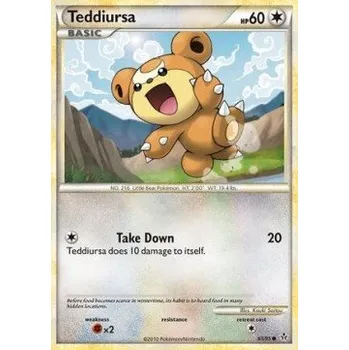 Sběratelská karetní hra Pokémon UL 065/095 Teddiursa - Unleashed Stav: Excellent, Verze: NORMAL