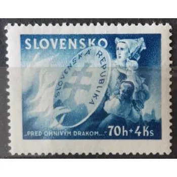 Sběratelství Známka Slovenský štát, 70+4 H/Ks, Pof.115**