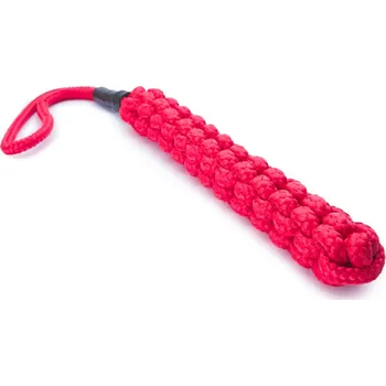 Hračka pro psa Tamer Lanová hračka | Pletený pešek | Mini | červený - 602