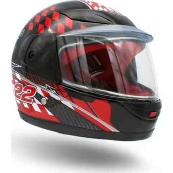 Helma na motorku Přilba dětská integral XTR 501 - černo červená