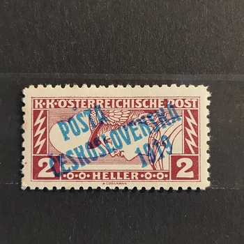 Sběratelství Známka ČSR, 2h, Pof.57B*, III. typ přetisku