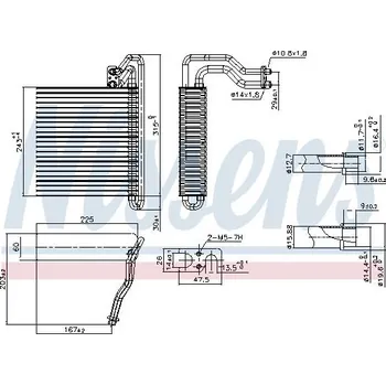 Výparník klimatizace Výparník, klimatizace NISSENS 92333