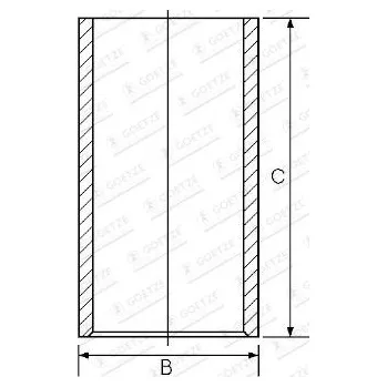 Válec motoru Vložený válec GOETZE ENGINE 14-010900-00