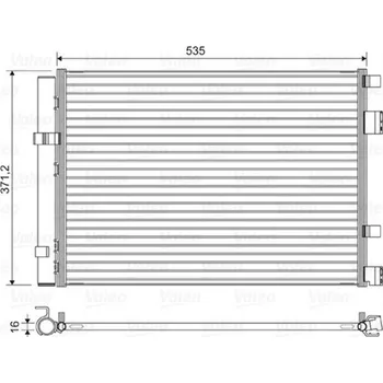 Výparník klimatizace Kondenzátor, klimatizace VALEO 822610