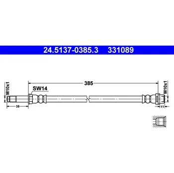 Brzdová hadice Brzdová hadice ATE 24.5137-0385.3