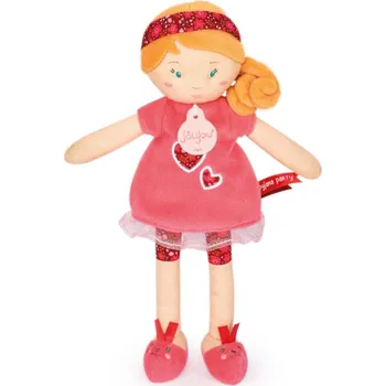 Panenka Doudou Jolijou Paris Doudou Jolijou Panenka LES PIPELLETTES 25 cm 1 ks červená