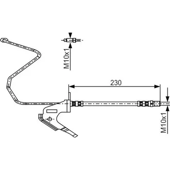 Brzdová hadice Brzdová hadice BOSCH 1 987 481 161