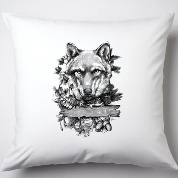 Polštář Polštář - Vlk samotář Typ povlaku: Plyš