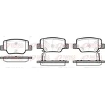 Sada brzdových destiček, kotoučová brzda REMSA 1452.02