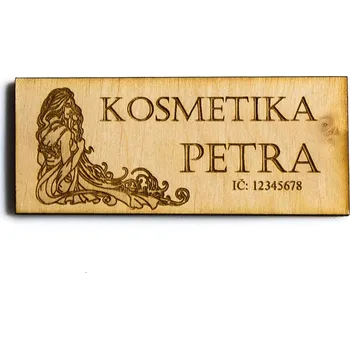 Dřevěná hračka Označení provozovny dřevěná deska A6