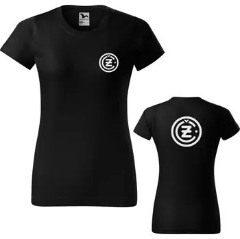 Dámské tričko Čezeta ČZ 2TD - černá / XXL / bílá