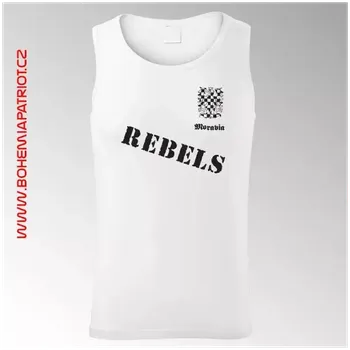 Pánské tílko Tílko s potiskem Moravia 13TI - bílá / XXL